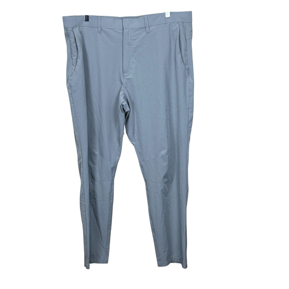 Fabletics The Only Pant Mens 38 Performance Breathable Pockets Golf Chino Gray